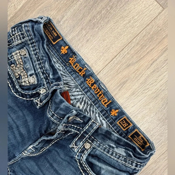 Rock Revival Berry Straight Stretch Jean size 28 by 31 inseam - Picture 13 of 13